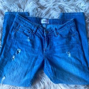 Paige Jimmy Jimmy crop distressed jeans